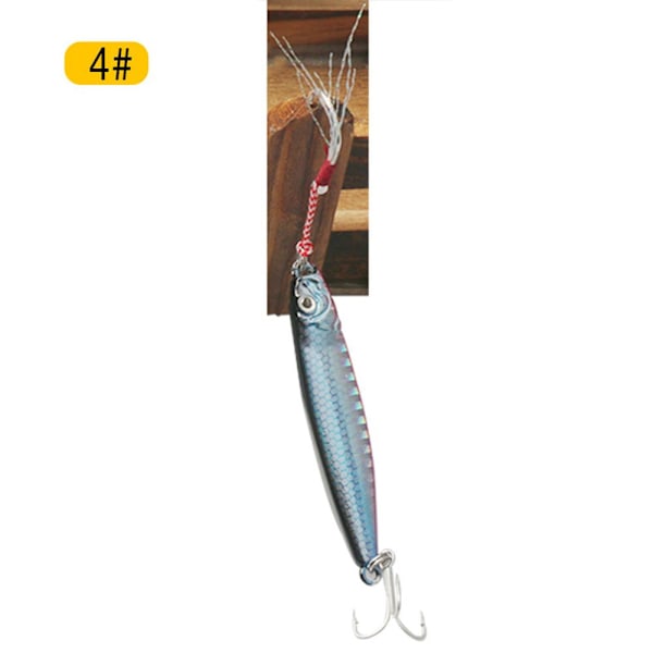 Feather Metal Fishing Lures Jig Bait 4 4 4