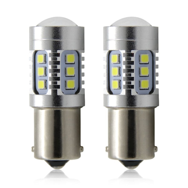2 stk/sett LED-billys Blinklyspære Stoppebremselampe S25