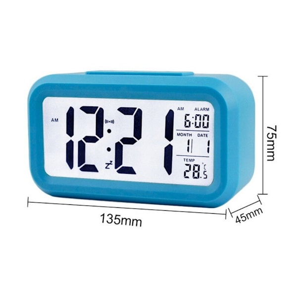 Alarmknapp Klocka Desktopklocka VIT White