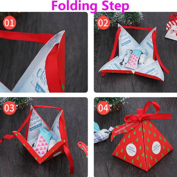 10 KPL Xmas Laukut Candy Box XMAS TREE XMAS TREE Xmas Tree