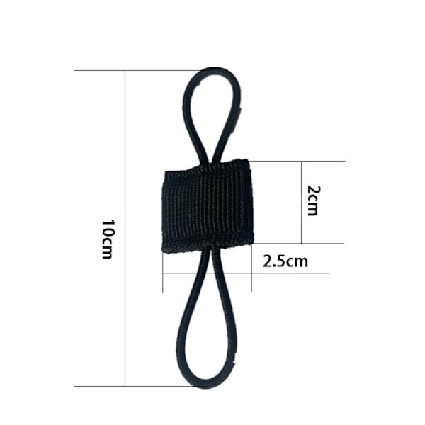 6st Elastiskt band Taktisk ryggsäck KHAKI Khaki