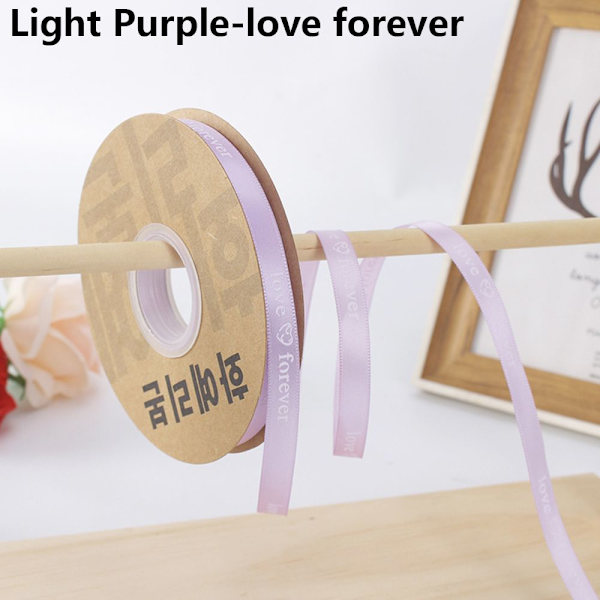 50 Yards Just for You Love Forever Trykt LYS LILLA LOVE Light Purple love forever-love forever