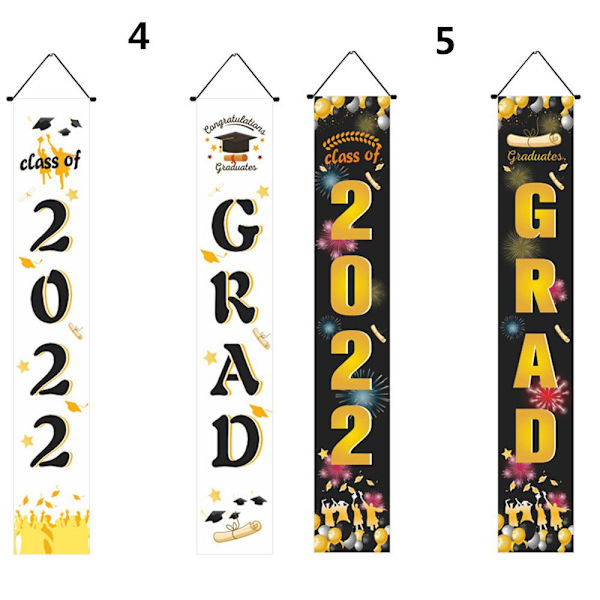 Gratulerer Grad Banner Garland Flag 4 4