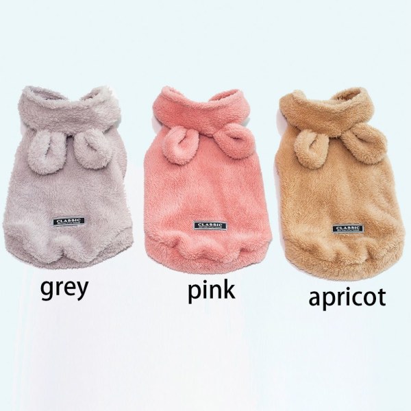 Fleece-hættetrøje til hunde Hundetøj til vinter APRICOT S S apricot S-S