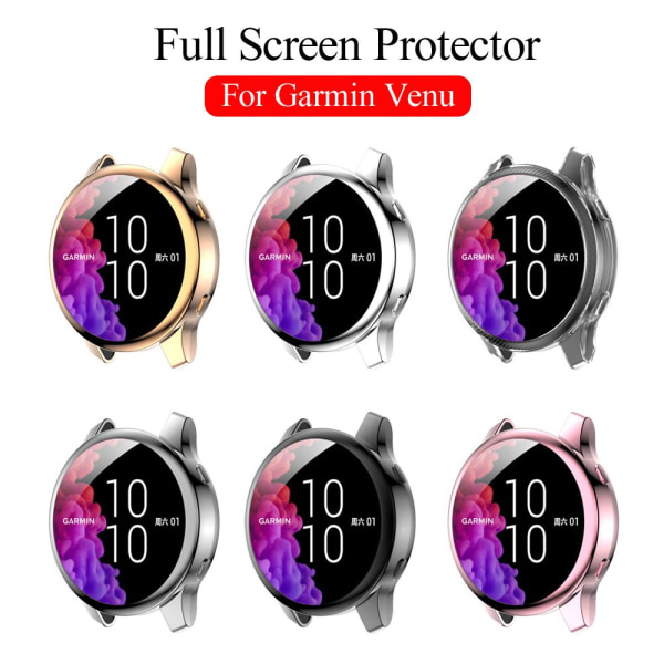 Full Cover Screen Protector TPU Watch Case 360 Protection SORT black