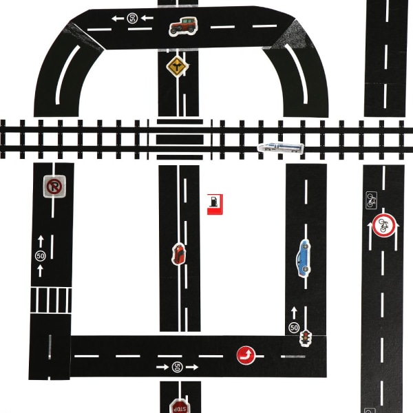1/5 stk Railway Road Tape Trafik Sticker Study Road Signs Tool J-1Pc