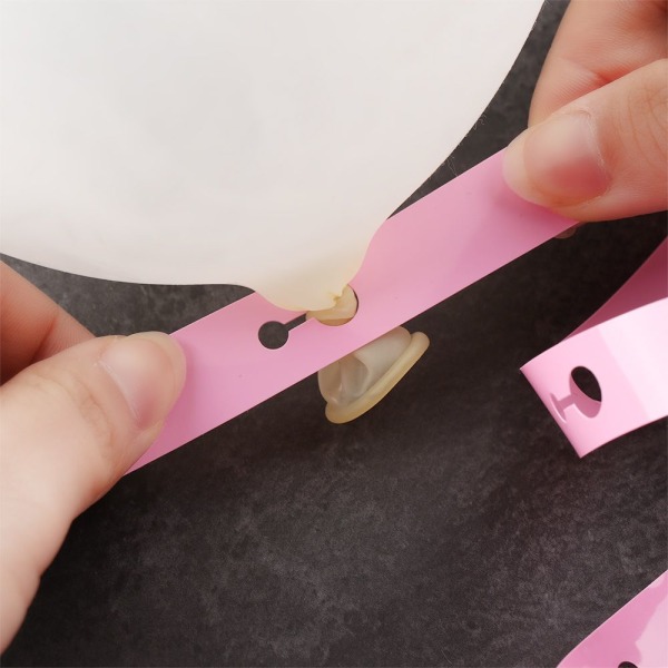 Ballon Chain Arch Connect Strip Plastic Modeling Tool Transparent 10m-Double hole