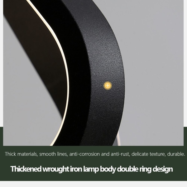 Pendellampa Modern Style RUND SVART Round Black