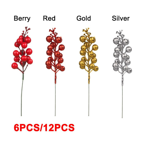 6/12 STK Fake Fruit Berry Simulation Cherry BERRY-12 STK berry-12pcs