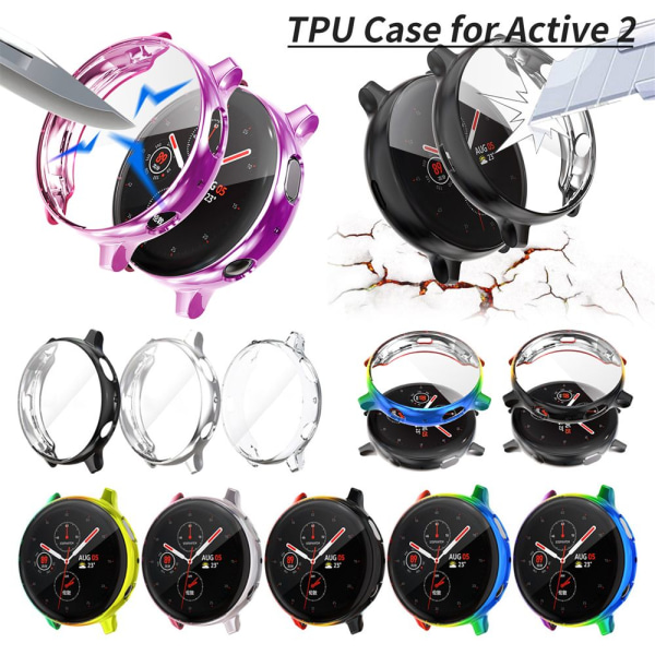 Coloful Plating TPU-fodral Case Cover pink&purple 40mm