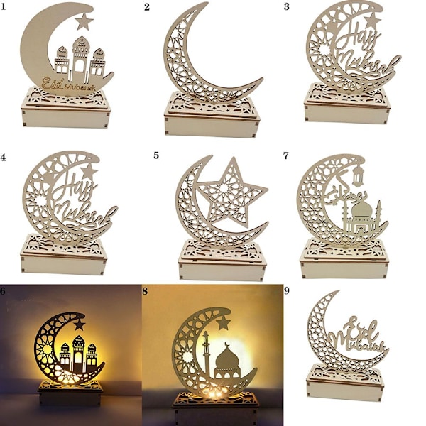 LED Plaque Light Trähänge 15 15 15