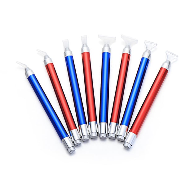 Point Drill Pen Diamant Maleverktøy Belysning BLÅTT ALBUUE blue elbow head