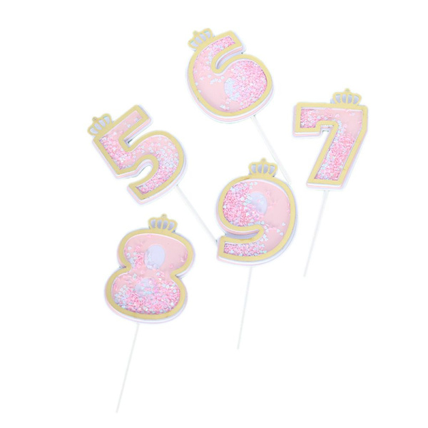 Cake Toppers Cupcake Topper Picks PINK 2 2 pink 2-2