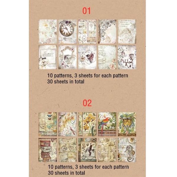 30 stk/parti Memo Pads Sticky Notes 01 01 01