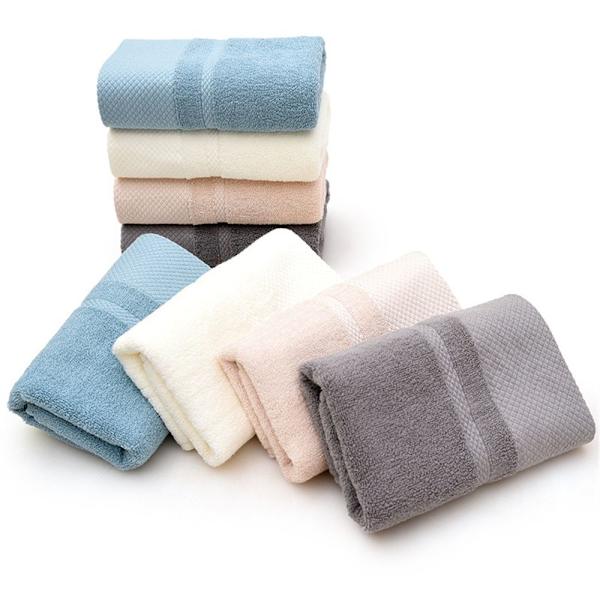 Ren bomullshåndkle badehåndkle KHAKI khaki
