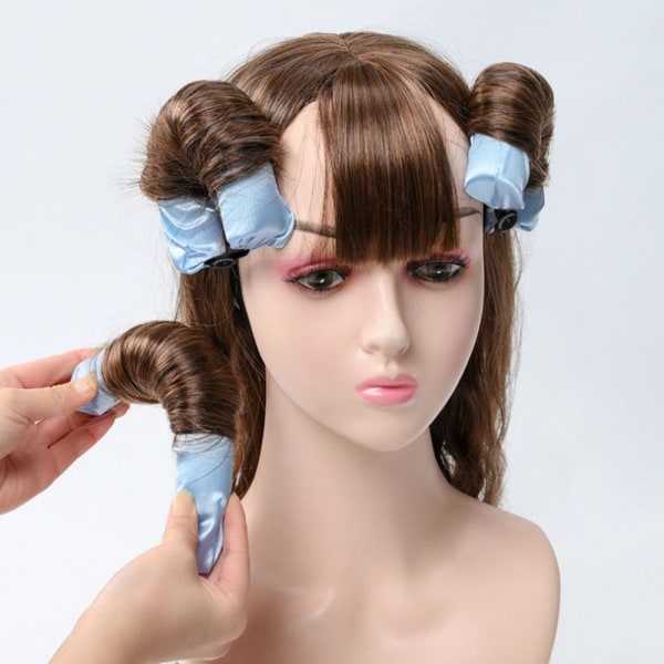 6st Lazy Curling Wand Foam Curling Magic SVART Black
