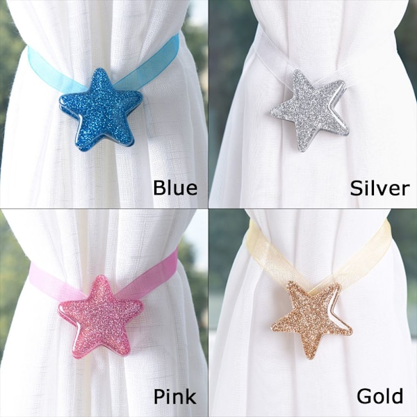 Stjerneform Gardinspenne ROSA1-LITEN ROSA1-LITEN Pink1-Small