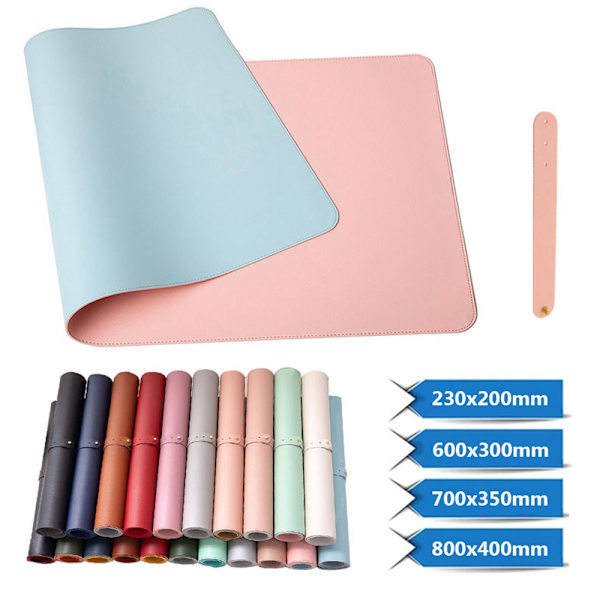 Musemåtte Skrivebords beskyttelsesmåtte SKY BLUE&GREY 700X350MM Sky Blue&Grey 700x350mm