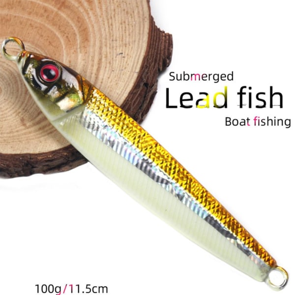Metal Fishing Lure ingen krok Jig Bait 4 4 4
