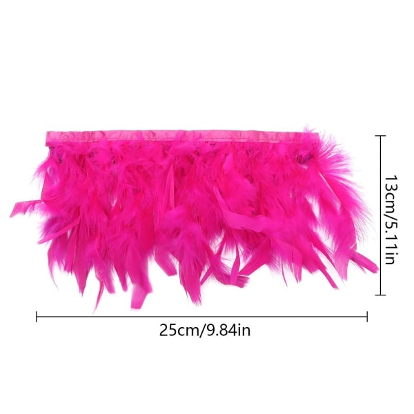 Feather Cuffs Turkiet Feather Slap Armband ROSA pink