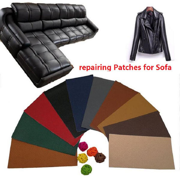 Sofa Patch PU Skinn Selvklebende MØRK KAFFE dark coffee