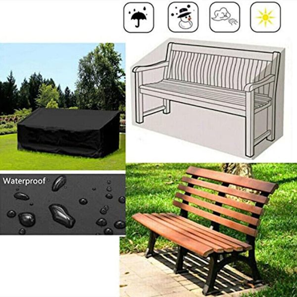 2 3 4-seters hagebenktrekk Utemøbeltrekk 3 SETER 3 Seat (163x66x89cm)