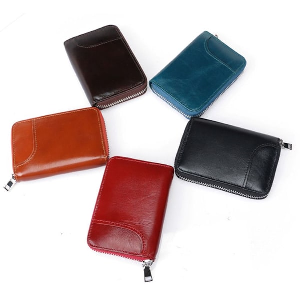 RFID Blocking Wallet Kreditkortholder Læderpung SORT black