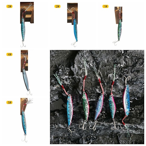 Feather Metal -kalastusuistimet Jig Bait 1 1 1