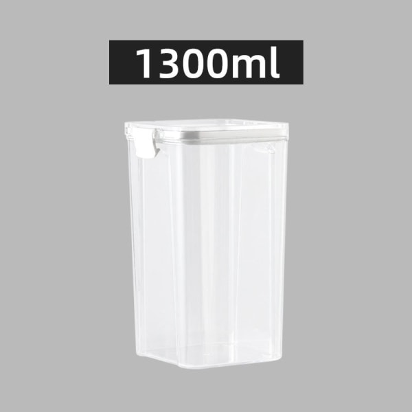 Lufttät plastbehållare Köksförvaringsflaskor Kornburkar 1800ml