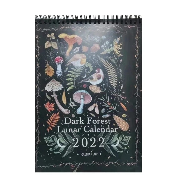 Dark Forest Lunar Calendar 2022 Kalenderväggkalender