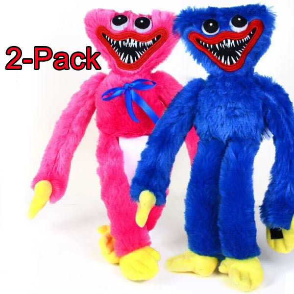 2-pack Huggy Wuggy plyschleksak fylld Blue & Pink 2pcs