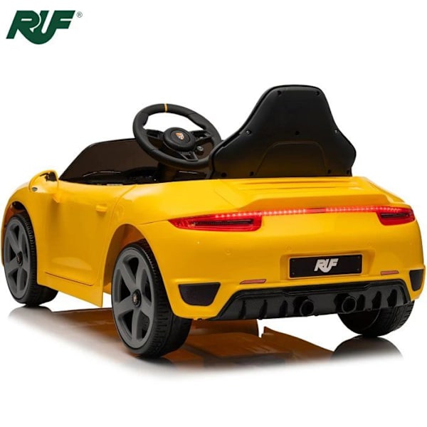 Barnbil Elektrisk 12V - RUF GT - 1 till 5 år - Gul Gul