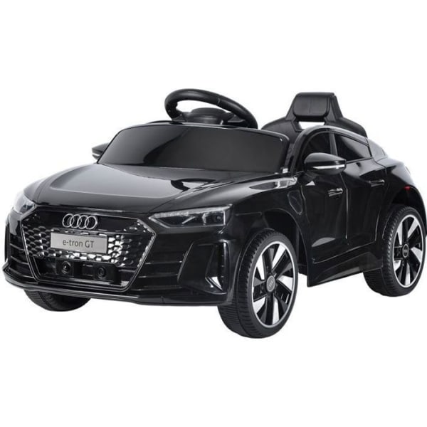 Audi Etron GT barnelbil - 12V motor - Belyst - MP3 - USB Svart