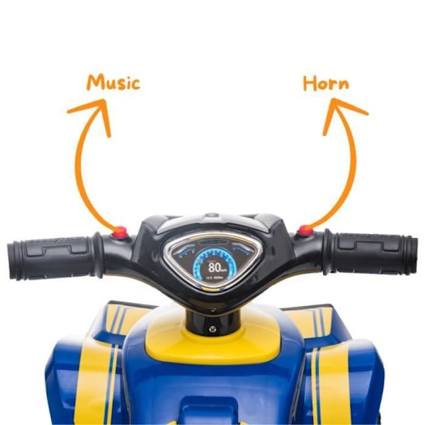 Goodyear ATV Bärsele - för spädbarn - 1 till 3 år - Blå Blå
