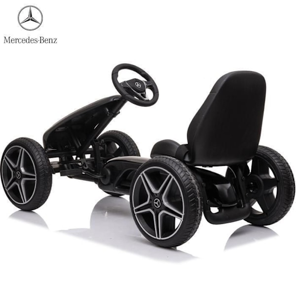 Go Kart med Pedal Mercedes - för Barn - 3 till 7 år - EVA-hjul - Svart Svart