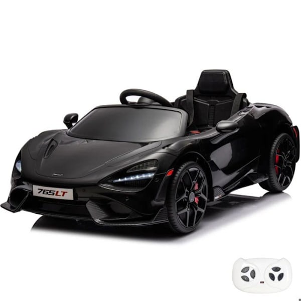 Barnens Elektriska Bil 12V - McLaren 765LT - 1 till 5 år - Svart