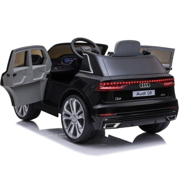 Elbil för barn Audi Q8 - 12V Motor - Lysande - MP3 - Fjärrkontroll - Vit