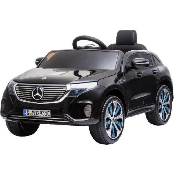 Elbil för barn Mercedes EQC - 12V Motor - Soft Start - Fjärrkontroll - Bluetooth - Svart