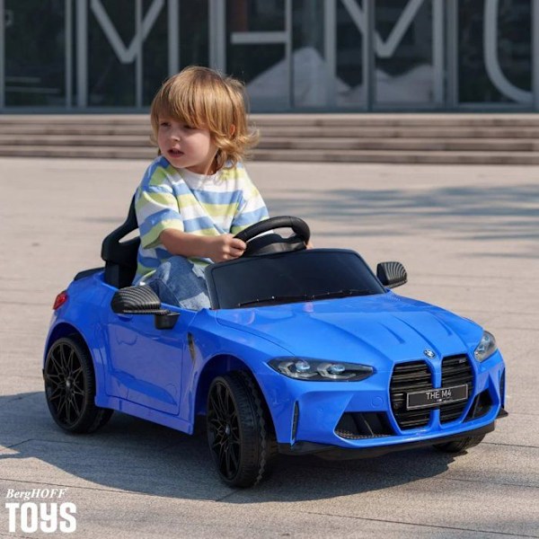 Elbil för barn 12V - BMW M4 Competition - 1 till 4 år - Blå Blå