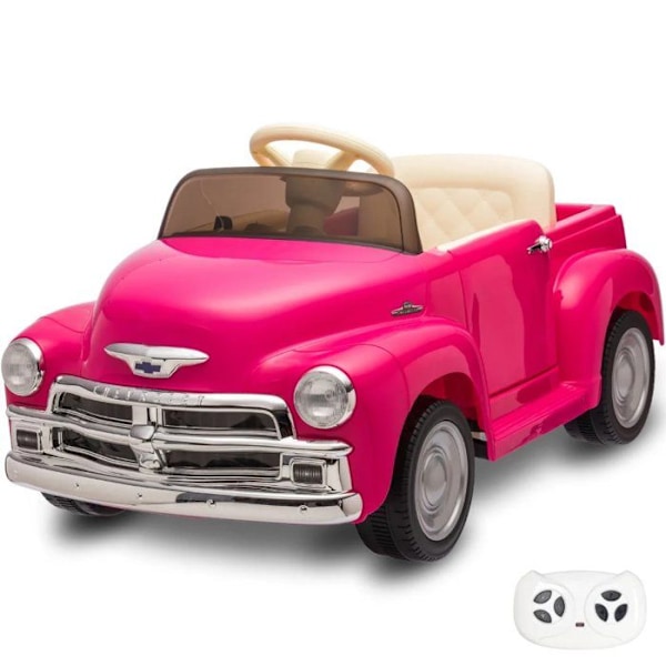 Barnbil 12V - Chevrolet 3100 - 1 till 6 år - Rosa
