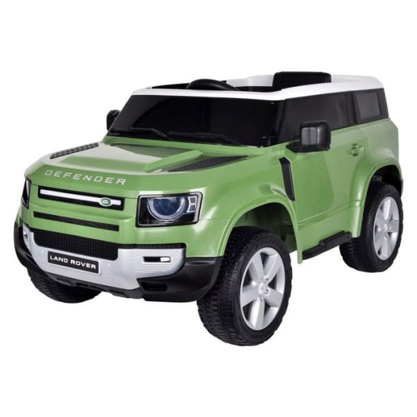 Elbil för barn - Land Rover Defender - 12V motor - Fjärrkontroll - Grön
