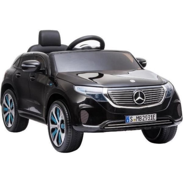 Elbil för barn Mercedes EQC - 12V Motor - Soft Start - Fjärrkontroll - Bluetooth - Svart