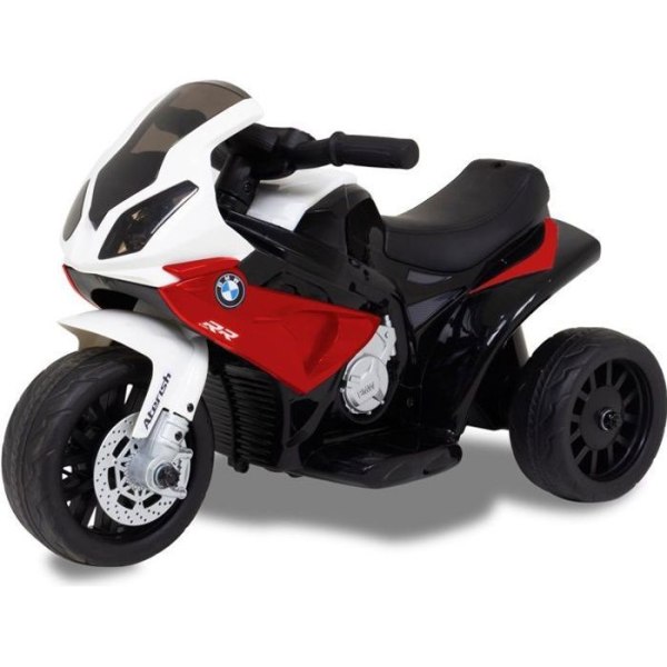 BMW elmotorcykel för barn, 6V, 3-hjuliga elfordon, 1-3 år gammal, 60 minuters räckvidd, upp till 3 km/h, röd