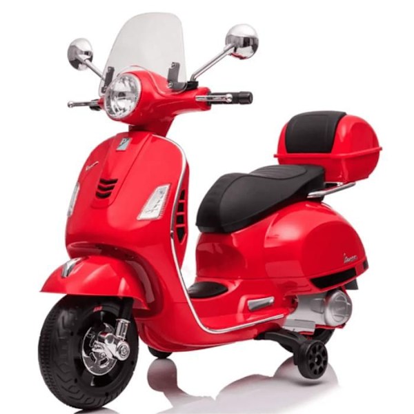 Vespa för Barn GT - Batteri 6V - 3 till 6 år - med Musik - Röd Röd