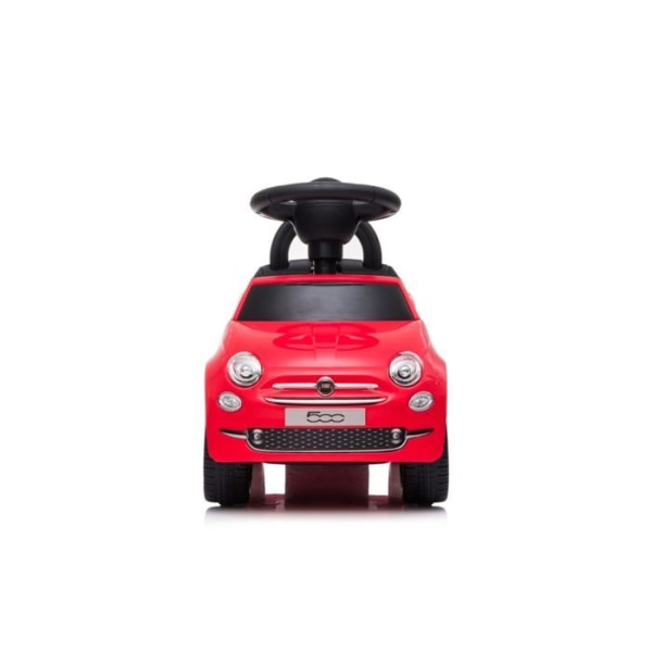 Fiat 500 Röd barnväska 6-36 månader, ljus- och musikeffekter, skjutbil med fack, horn, 60 x 28 x 37 cm