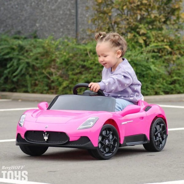 Barnbil 12V - Maserati MC20 Cielo - 1 till 5 år - Rosa