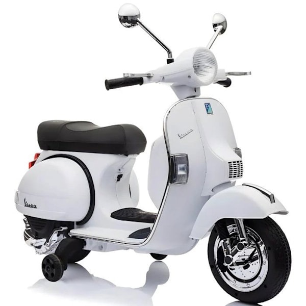 Elcykel för Barn - Vespa PX150 - 12V - 3 till 6 år - Vit Vit