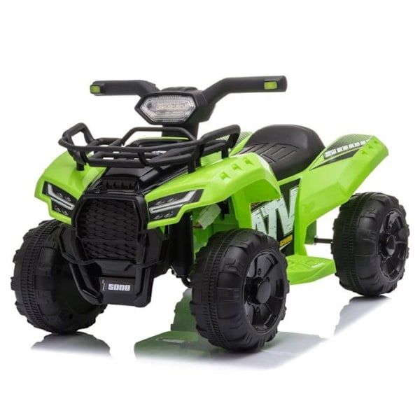Eltrisk fyrhjuling för barn - ATV 5000 - 1 till 3 år - Batteri 7.4V - Grön - 3 km/h Grön
