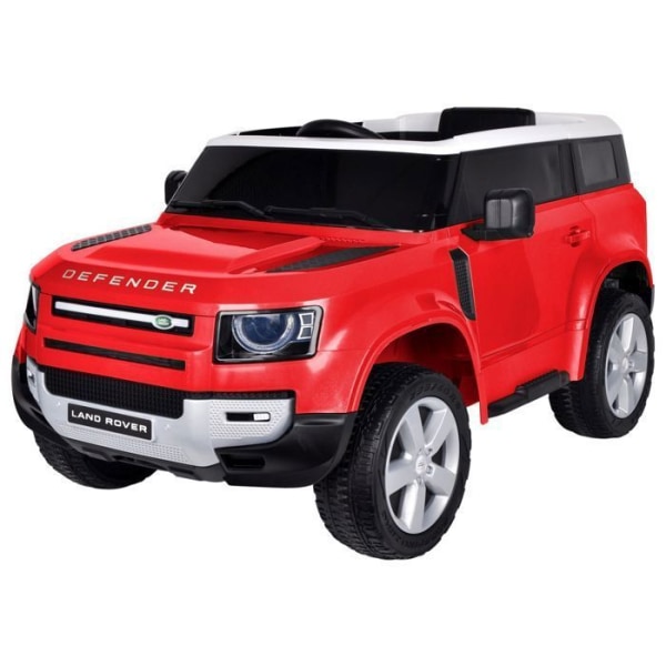 Land Rover Defender elbil för barn - 6 månader till 6 år - 12V - Med fjärrkontroll - Röd