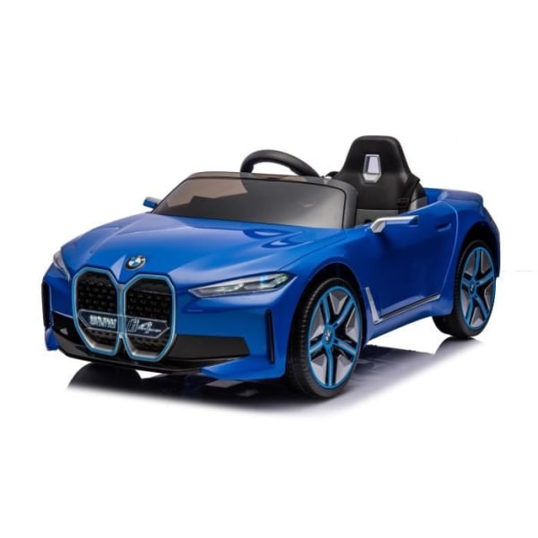 BMW i4 Elbil för barn - Blå - 12 Volt med fjärrkontroll